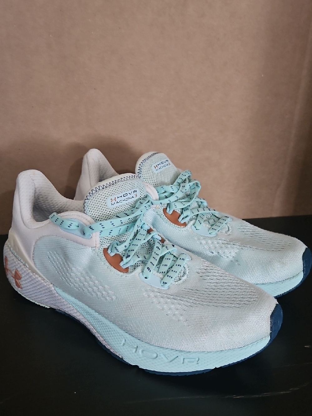 Under Armour HOVR Women's Running Shoes - Aqua/White with Navy Accents